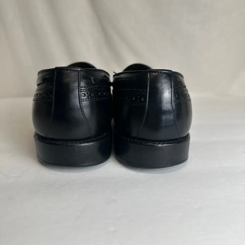 Men's Dress‎ Shoes Allen Edmonds Manchester Tassel Loafer Sz 9.5 R Black Leather